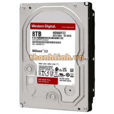 Ổ cứng WD 8.0 -TB WD80EFZZ- RED Plus WD HDD Red Plus 8TB 3.5" SATA 3/ 128MB Cache/ 5640RPM (Màu đỏ)